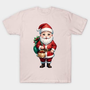 A jolly Santa Claus with a sack full of gifts T-Shirt